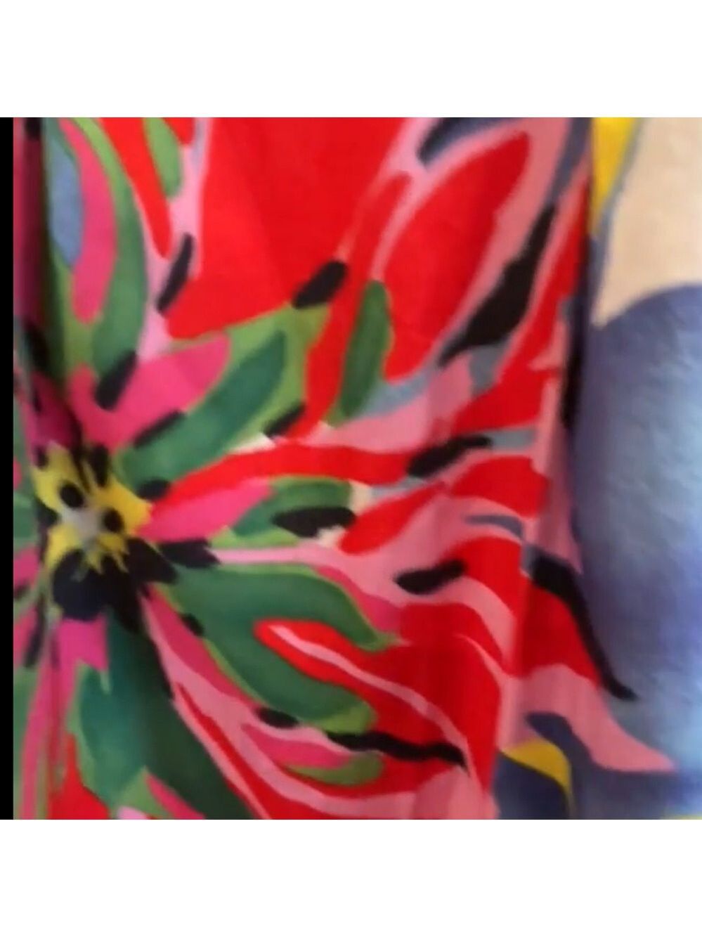 Palm Beach Floral A-Line Midi Skirt Colour Pop Print Size 10 - Picture 6 of 8